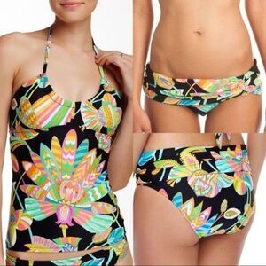 Trina Turk Colorful Tankini Bikini Set Size 4